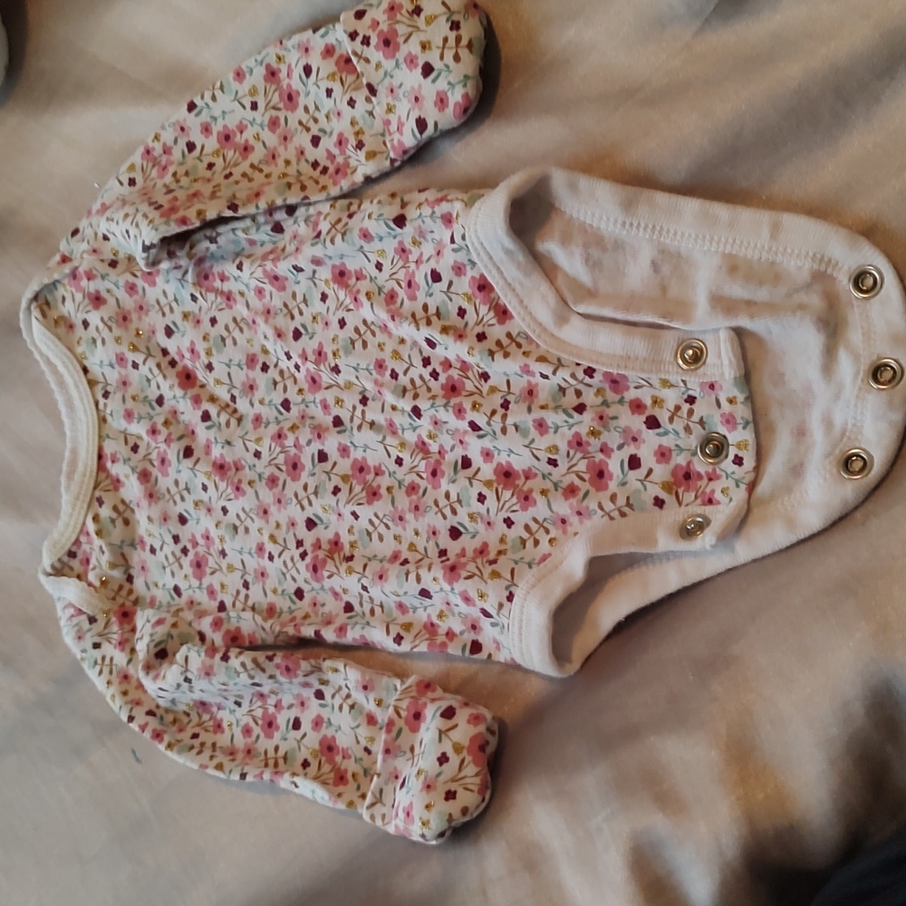 Floral new cotton Carter onesy!